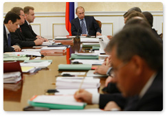 Prime Minister Vladimir Putin chaired a meeting of the Russian Government Presidium