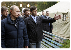Prime Minister Vladimir Putin arrived in the Republic of Chechnya for an inspection visit|16 october, 2008|16:00
