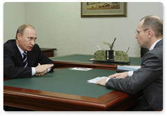 Prime Minister Vladimir Putin met with Sergei Kiriyenko, Director-General of Rosatom State Nuclear Energy Corporation