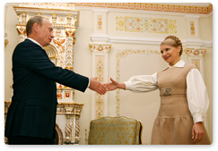 Prime Minister Vladimir Putin held talks with Ukrainian Prime Minister Yulia Tymoshenko