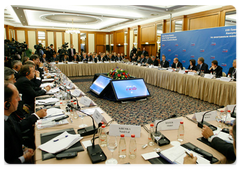 Russian Prime Minister Vladimir Putin chaired a meeting of the Consultative Council on Foreign Investment in Russia|20 october, 2008|16:00