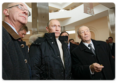 Prime Minister Vladimir Putin inspected progress at Siberian Federal University in Krasnoyarsk|22 october, 2008|09:00