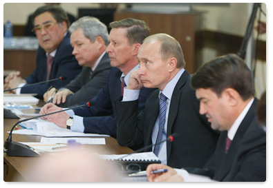Председатель Правительства Российской Федерации В.В.Путин провел совещание о проекте Транспортной стратегии на период до 2030 года