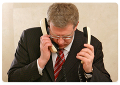 Finance Minister Alexei Kudrin at a Cabinet meeting|27 october, 2008|14:00