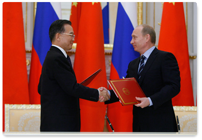 Closing remarks by Prime Minister Vladimir Putin and Chinese Premier Wen Jiabao at the 13th Regular Meeting of Prime Ministers of Russia and China