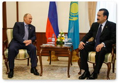 Prime Minister Vladimir Putin had a conversation with Kazakhstan’s Prime Minister Karim Masimov