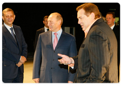 Prime Minister Vladimir Putin held a conference at RWS (Russian World Studios) on developments in the national film industry – St Petersburg|7 october, 2008|16:00