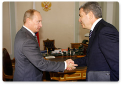 Russian Prime Minister Vladimir Putin met with President Arsen Kanokov of the Kabardino-Balkarian Republic