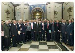 Prime Minister Vladimir Putin held a meeting with KPRF deputies in the State Duma|9 october, 2008|13:00
