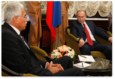 Vladimir Putin met with Egyptian Prime Minister Ahmed Nazif