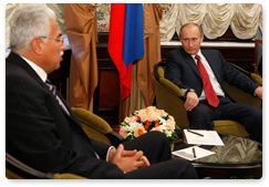 Vladimir Putin met with Egyptian Prime Minister Ahmed Nazif