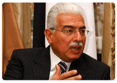 Egyptian Prime Minister Ahmed Nazif at the meeting with Russian Prime Minister Vladimir Putin|11 november, 2008|12:00