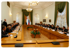 Prime Minister Vladimir Putin and Egyptian Prime Minister Ahmed Nazif held expanded Russian-Egyptian talks|11 november, 2008|13:00
