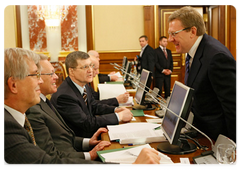 Finance Minister Alexei Kudrin at a Cabinet meeting|13 november, 2008|12:30