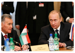 Prime Minister Vladimir Putin attended a meeting of the CIS Prime Ministers' Council during a visit to Moldova.|14 november, 2008|12:00