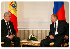 Prime Minister Vladimir Putin met with Moldovan President Vladimir Voronin|14 november, 2008|22:00