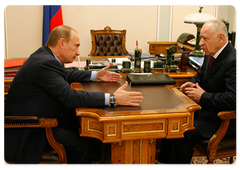 Prime Minister Vladimir Putin met with the President of Dagestan Mukhu Aliev|6 november, 2008|16:00