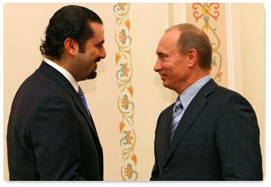 Vladimir Putin held a meeting with Saad Hariri, leader of the parliamentary majority of Lebanon