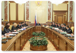 Prime Minister Vladimir Putin chaired a Government meeting