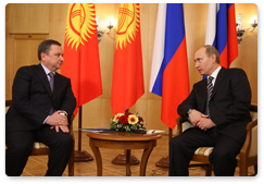 Prime Minister Vladimir Putin held a working meeting with Kyrgyz Prime Minister Igor Chudinov