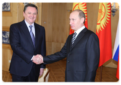 Prime Minister Vladimir Putin held a working meeting with Kyrgyz Prime Minister Igor Chudinov|12 december, 2008|14:12
