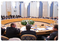 Vladimir Putin took part in a meeting of the EurAsEC Interstate Heads of Government Council|12 december, 2008|17:08