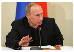 Prime Minister Vladimir Putin chaired a meeting on additional measures to support agriculture|16 december, 2008|17:00