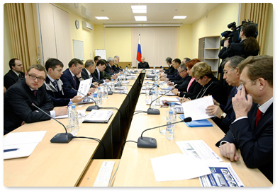 Prime Minister Vladimir Putin held a conference at Avtodizel