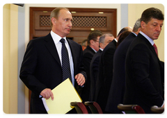Председатель Правительства Российской Федерации В.В.Путин провел совещание по региональной политике|2 декабря, 2008|21:30