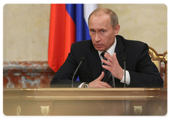 Prime Minister Vladimir Putin chaired a Government meeting|22 december, 2008|17:00