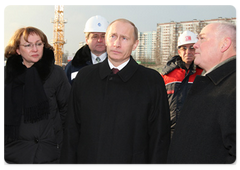 Vladimir Putin visited the construction site of the Federal Scientific Clinical Centre of Child Hematology, Oncology and Immunology|25 december, 2008|15:22