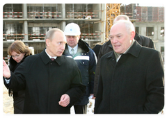 Vladimir Putin visited the construction site of the Federal Scientific Clinical Centre of Child Hematology, Oncology and Immunology|25 december, 2008|15:22