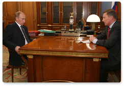 Prime Minister Vladimir Putin met with Deputy Prime Minister Sergei Ivanov