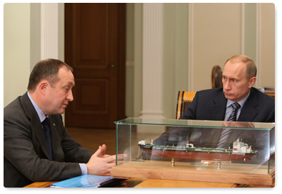 Vladimir Putin met with Sovkomflot CEO Sergei Frank