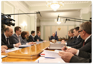 В.В.Путин провел совещание с членами Правительственной комиссии по повышению устойчивости развития российской экономики
