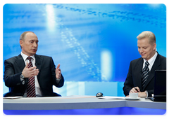 «Разговор с Владимиром Путиным»|4 декабря, 2008|12:30