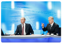 "Conversation with Vladimir Putin"|4 december, 2008|14:00