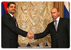 Prime Minister Vladimir Putin met with Armenian Prime Minister Tigran Sargsyan|5 december, 2008|13:00