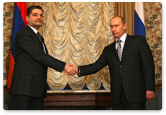 Prime Minister Vladimir Putin met with Armenian Prime Minister Tigran Sargsyan