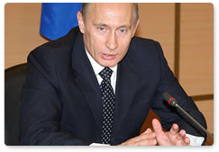 Russian Prime Minister Vladimir Putin chaired a conference on the development of the shipbuilding industry