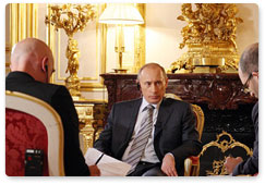 Prime Minister Vladimir Putin gave an interview to the French newspaper Le Monde