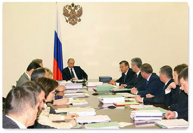 Prime Minister Vladimir Putin chaired the meeting of the Russian Government’s Presidium