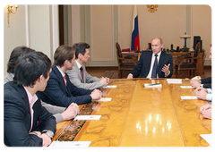 Vladimir Putin met with the russian hockey officials|3 june, 2008|17:38