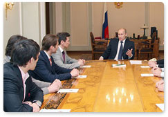 Vladimir Putin, had a meeting with the Russian hockey officials as well as the chief coach and some players of the national hockey team