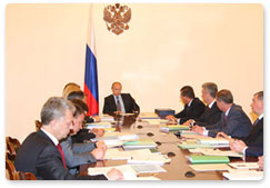 Prime Minister Vladimir Putin held a meeting of the Government Presidium