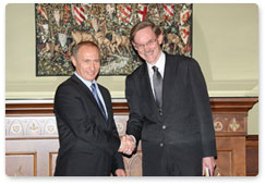 Prime Minister Vladimir Putin had a meeting with World Bank President Robert Zoellick