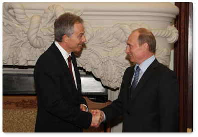 Prime Minister Vladimir Putin had a meeting with Tony Blair