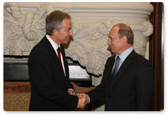 Prime Minister Vladimir Putin had a meeting with Tony Blair