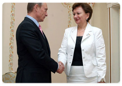 Russian Prime Minister Vladimir Putin met with Prime Minister of the Republic of Moldova Zinaida Greceanii|20 june, 2008|15:40