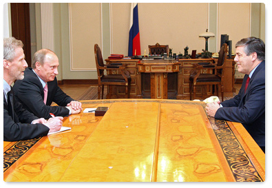 Prime Minister Putin met with Joseph Ackermann, President of Deutsche Bank